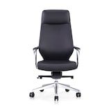 thumbnail of SalesFever Cadeira de escritório | Capa de couro sintético | Estrutura de alumínio | Apoio lombar | L 63 x P 66 x A 120,5 cm | preto