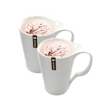 thumbnail of Juego de 2 tazas Mug Grande para desayuno porcelana blanca 500 ml Ovum