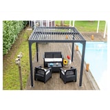 thumbnail of HABRITA Pergola Bioclimatique Aluminium Balcon Et Terrasse 7,20 M2 Gris Anthracite per2430bi