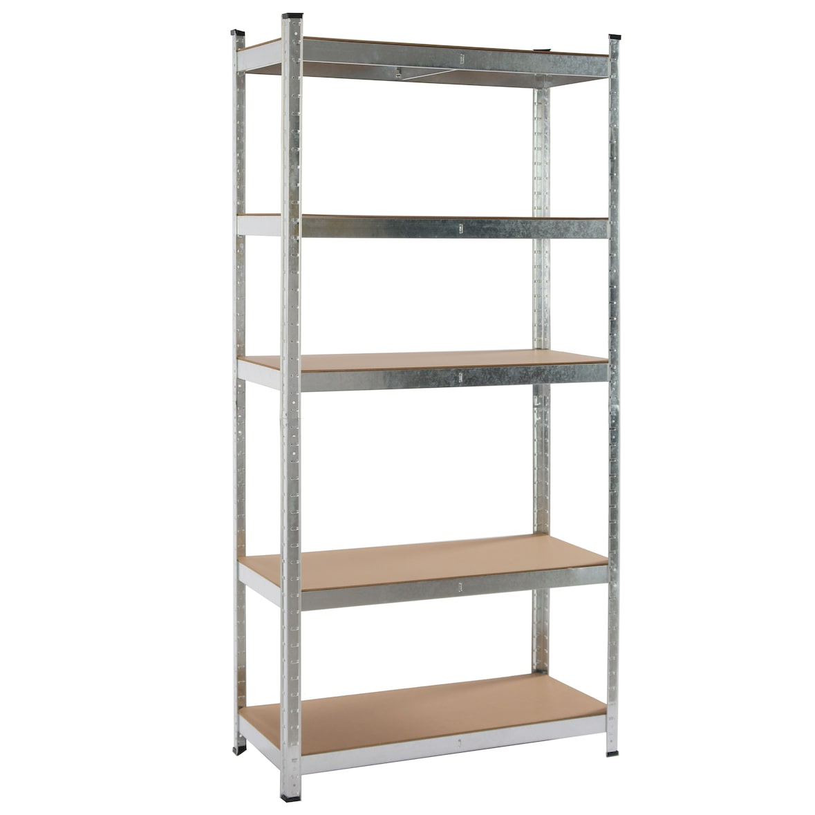 KG KITGARDEN - Estantería Metálica Almacenaje de Acero Galvanizado con 5 Baldas de MDF, 180x90x40cm