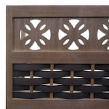 thumbnail of Scaffale libreria pieghevole 4x ripiani HWC-K86 legno polyrattan marrone scuro