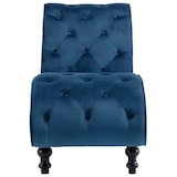 thumbnail of vidaXL Chaiselongue Blau Samt
