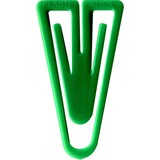 thumbnail of Büroklammern Plastiklips 25mm VE=10x500 Stück grün