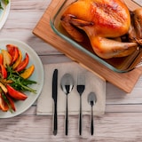 thumbnail of WellHome - 24-delige zwart gecoate roestvrijstalen bestekset