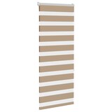 thumbnail of vidaXL Doppelrollo Sandbraun 60x150 cm Stoffbreite 55,9 cm Polyester