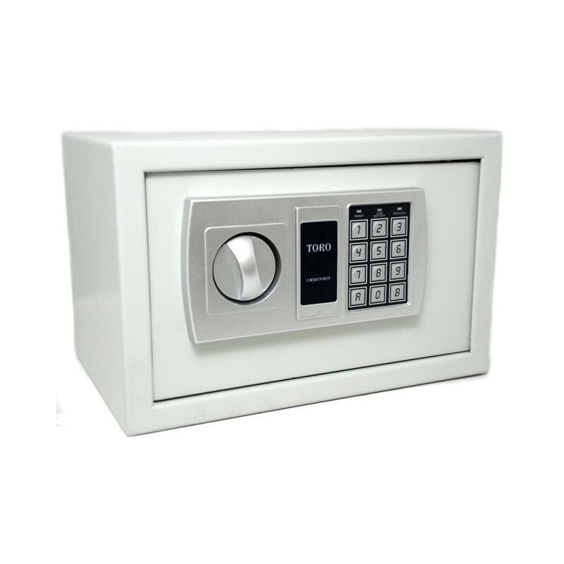 Cassaforte elettronica a muro blindata toro hotel 36x20x24h cm in acciaio 5 mm