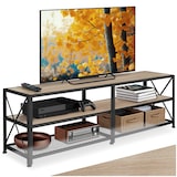 thumbnail of tectake Meuble bas - 161 cm, Bois clair industriel, Chêne Sonoma - 404544