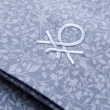 thumbnail of Benetton - Conjunto de lençol de casal de 4 peças: lençol plano (210x270cm), lençol justo (135x200cm), 2 fronhas (45x155cm) 100% algodão azul