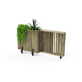 thumbnail of HORTALIA Kit Jardinera Alta con ruedas 75 x 34 x h80 cm con barandilla abatible de 75cm