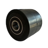 thumbnail of 4 Stück Hubwagenrollen Gummi 80 x 70 mm, Achse 20 mm inkl. Kugellager - Ersatzrollen