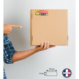 thumbnail of Lot de 50 étiquettes FRAGILE  4x10 cm