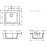 thumbnail of hansgrohe Einbauspüle 450 S510-F450 Betongrau