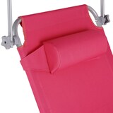 thumbnail of 2 Gartenliegen 4-stufig mit Kopfpolster  2pink