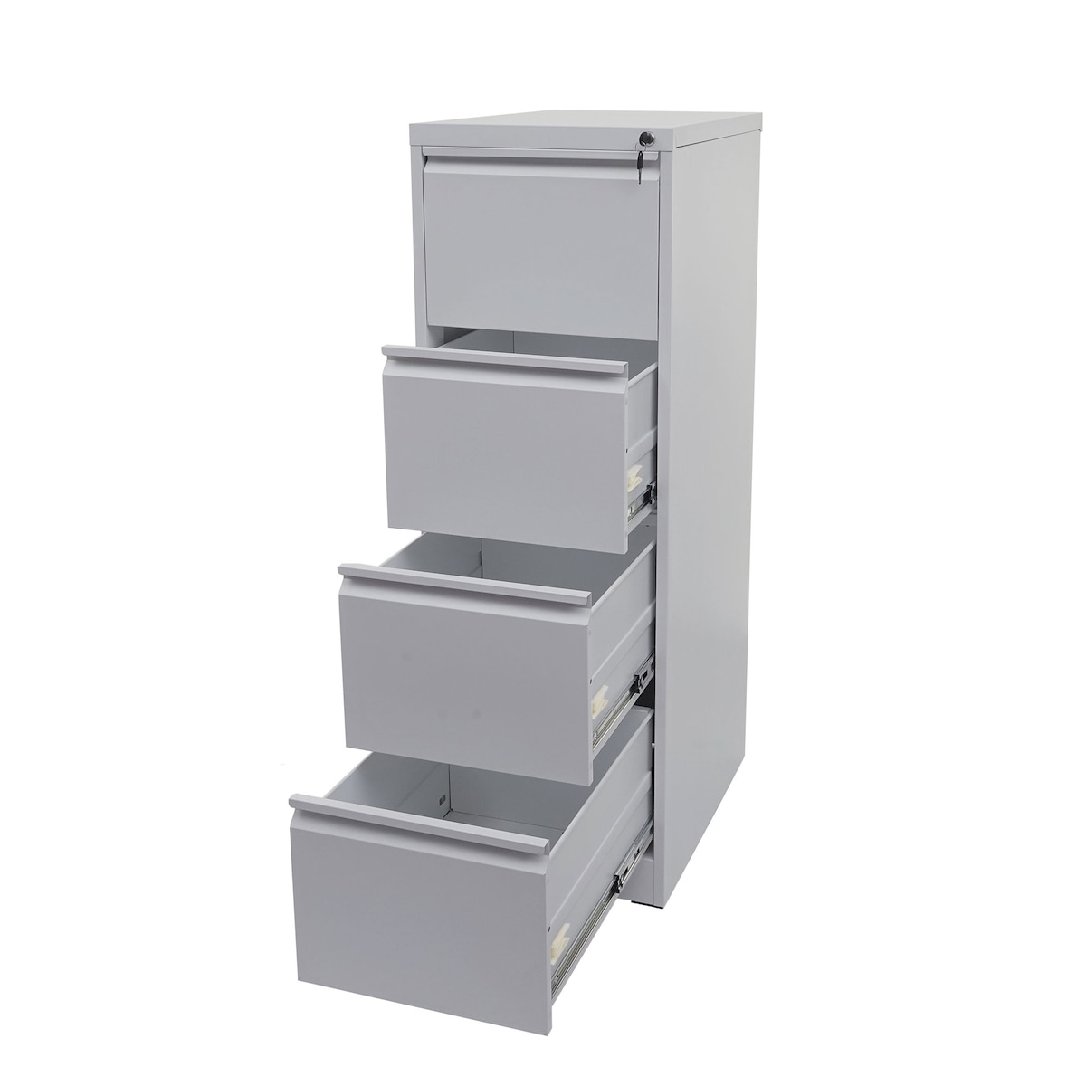 Hängeregisterschrank HWC-H16, Aktenschrank Büroschrank Stahlschrank, Format Legal + A4 abschließbar 134x46x62cm ~ grau