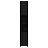 thumbnail of vidaXL Badkamerkast Zwart Eiken 30 x 30 x 183.5 cm Bewerkt hout