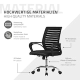 thumbnail of Ergonomischer Bürostuhl mit Armlehnen Netzgewebe Schwarz mit Rollen