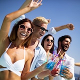 thumbnail of Relaxdays Eiswürfel wiederverwendbar, 24 Stück, XXL Dauereiswürfel Kunststoff, Partyeiswürfel für Getränke, transparent