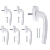 thumbnail of Fenstergriffe weiß 6 Stück Aluminium Terassentürgriff außen Fenstergriff Balkontürgriff Griff