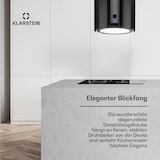 thumbnail of Klarstein Skyfall Inselabzugshaube Ø45cm Umluft 402m³/h LED Schwarz-Metallic