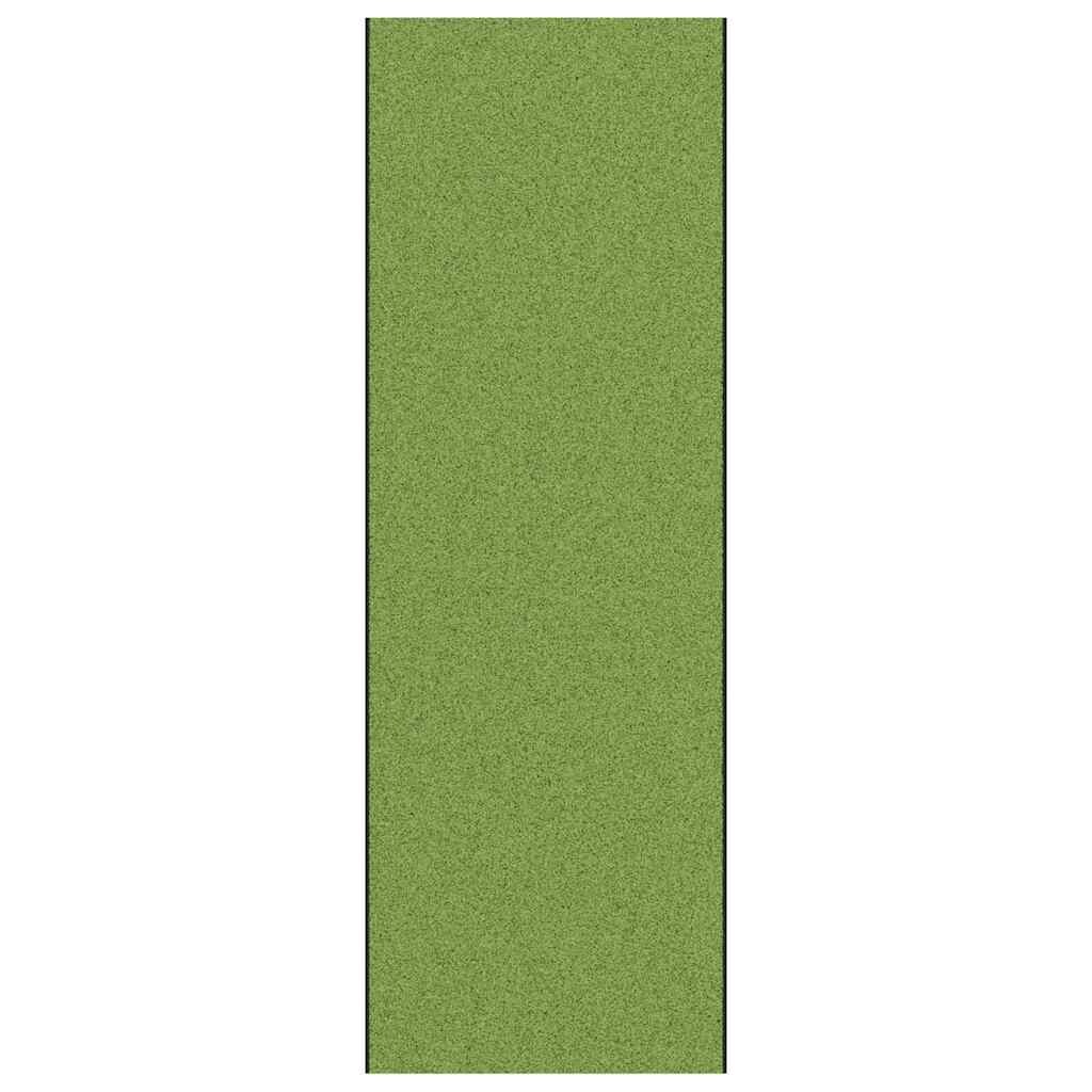 vidaXL Deurmat Anders Groen en Zwart 120 x 350 cm Polyamide en PVC