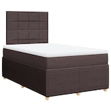 thumbnail of vidaXL Boxspringbett mit Matratze Dunkelbraun 120x200 cm Stoff