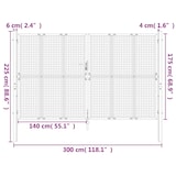 thumbnail of vidaXL Gartentor Anthrazit 300x175 cm Stahl