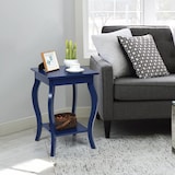 thumbnail of COSTWAY Nachttisch mit Ablage, 2-stöckiger Beistelltisch aus Holz mit geschwungenen Beinen, Nachttisch