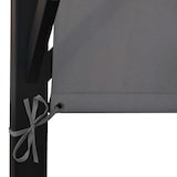 thumbnail of Pergola Baia, Garten Pavillon Terrassenüberdachung, stabiles 6cm-Stahl-Gestell + Schiebedach grau ~ 3x3m