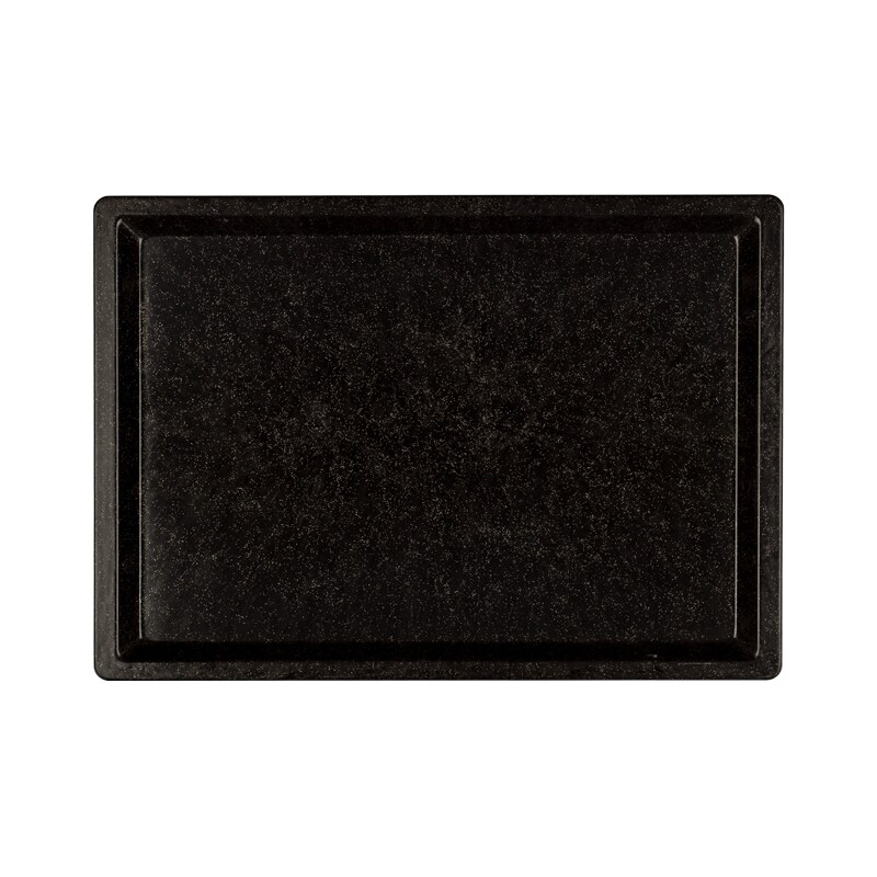 Fiberglastablett - Schwarz Glitter, Euronorm 530×370, Glass - Spitze Ecken