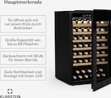 thumbnail of Klarstein Rhone 59 Uno Weinkühlschrank | 59 Flaschen | LED-Steuerung | Push-to-Open | leise Schwarz
