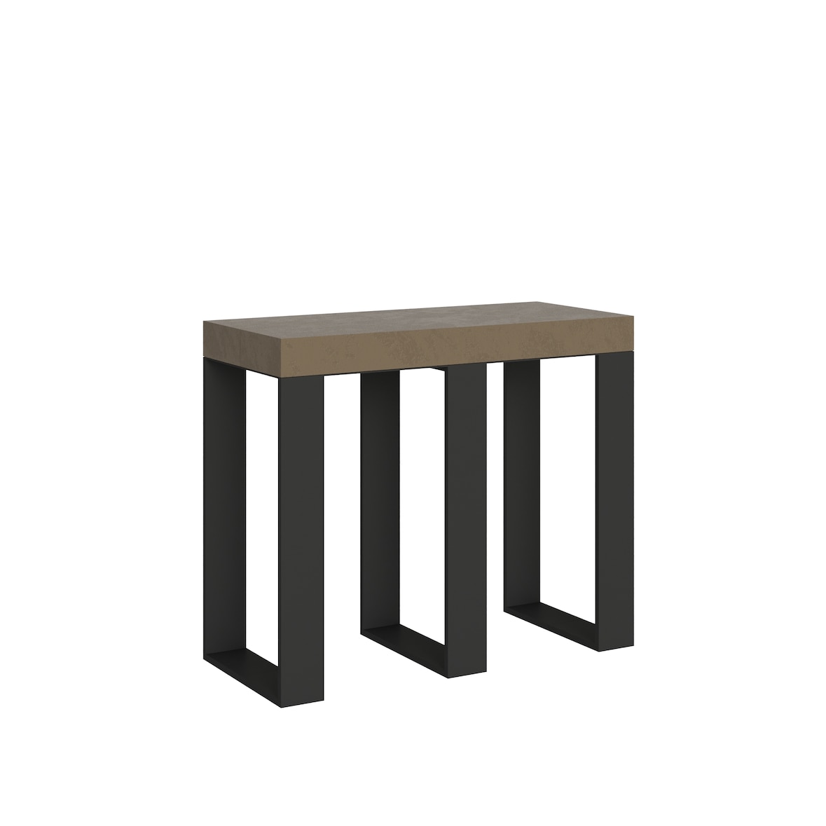 Itamoby Consolle allungabile 90x40/196 cm Sintesi Small Premium Tortora telaio Antracite