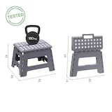 thumbnail of ARREGUI TB-022-G Sgabello Pieghevole Multiuso | Sgabello | Scala Pieghevole | Scalino | Sgabello per cucina, bagno | 22 cm di altezza | Grigio