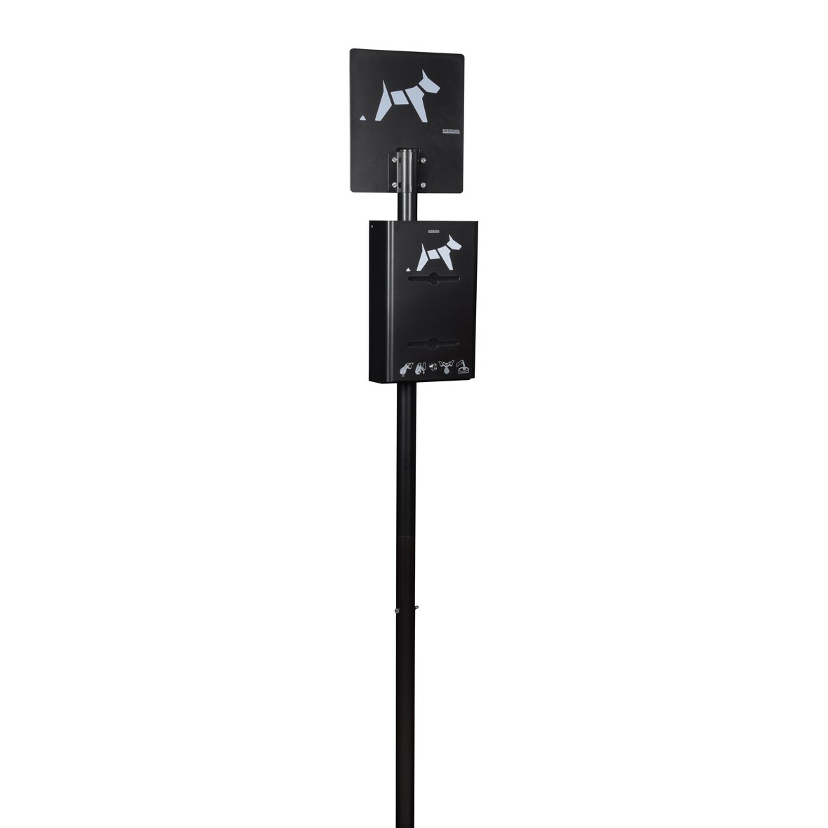 ROSSIGNOL Borne de propreté canine à enfouir rouleaux 2x200 sacs HYGECA gris manganèse