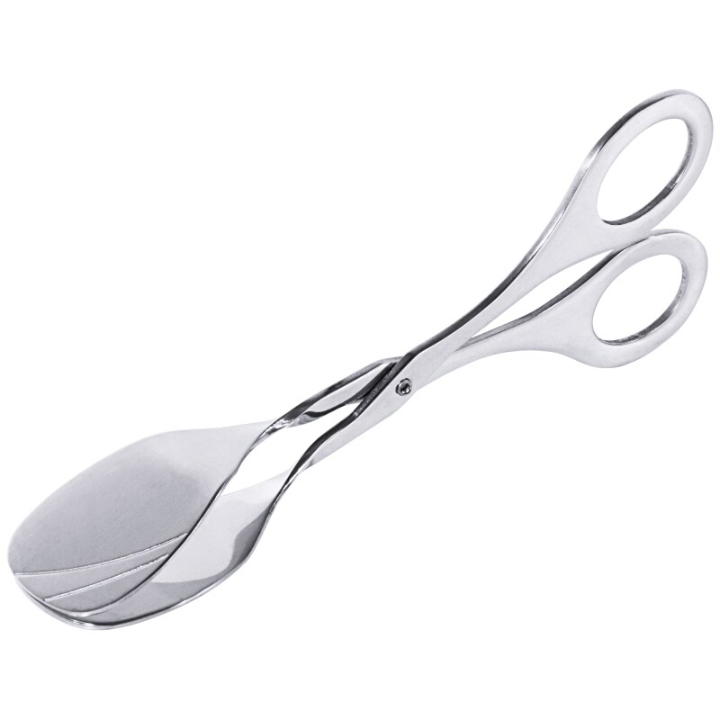 Contacto Gebäckzange, Edelstahl, mit glatten Griff, 17.5cm