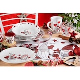 thumbnail of Excelsa service de 18 assiettes Gnome Sweet Home porcelaine multicolore