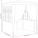 thumbnail of vidaXL Profi-Partyzelt mit Seitenwänden 2,5x2,5 m Blau 90 g/m²