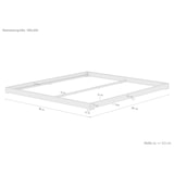 thumbnail of Extra niedriges Doppelbett 180x200 platzsparendes Loftbett Fichte Tanne geölt V-60.47-18 Rollrost und Matratze inkl.