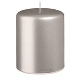 thumbnail of Stumpenkerzen Metallic Matt Stein 100 x Ø 80 mm, 12 Stück