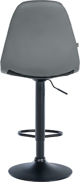 thumbnail of Sgabello da bar Elmore in similpelle grigio/Metallo nero opaco