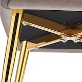 thumbnail of tectake Armlehnstuhl Avane, Samtoptik, gepolstert - 6er Set taupe