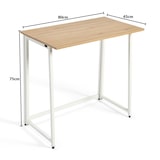 thumbnail of DUPI Escritorio Plegable Utility 80x50x72 cm – Mesa de Ordenador y Estudio para Oficina en Casa, Multifuncional con Estructura Metálica (Taupe)
