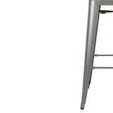 thumbnail of Bolero Bistro Hochbarstuhl Mit Holzsitz Grau (4 Stück)