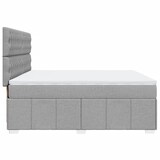 thumbnail of vidaXL Boxspringbett mit Matratze Hellgrau 180x200 cm Stoff