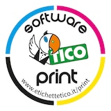 thumbnail of Tico etichette adesive multiuso in carta bianca - adesivo permanente - 210x148mm - 2 etichette per foglio - 100 fogli - stampa laser e inkjet