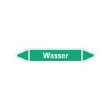thumbnail of Aufkleber I RKZ-Etikett Wasser, grün/weiß, für Ø 15-25mm, 96x17mm, 8/Bogen