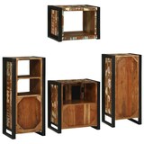 thumbnail of vidaXL Badezimmermöbel Set 4 pcs Mehrfarbig Massives recyceltes Holz
