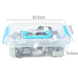 thumbnail of Intirilife 20-teiliges Ausstechformen Set mit verschiedenen Formen und Größen aus Edelstahl mit praktischer Aufbewahrungsbox 19.5 x 15 x 6.6 cm