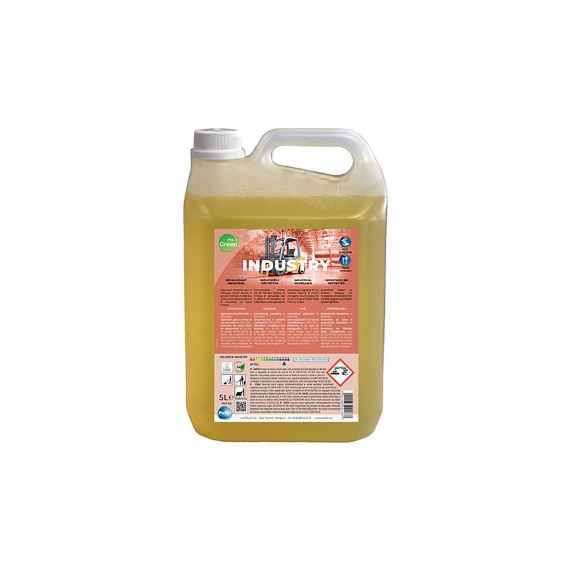 Dégraissant industriel concentré - POLGREEN INDUSTRY - Bidon 5l - Pollet
