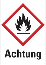 thumbnail of Dreifke® Gefahrstoffetiketten - Flamme (GHS 02) - 37x52 mm Folie selbstklebend