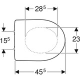 thumbnail of Geberit Renova WC-Sitz, Befestigung von oben
